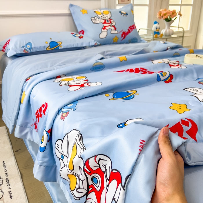 91家纺网 家纺一手货源 找家纺 （总）云恋家纺 2026新款正版授权卡通冰丝夏凉被夏被空调被四件套