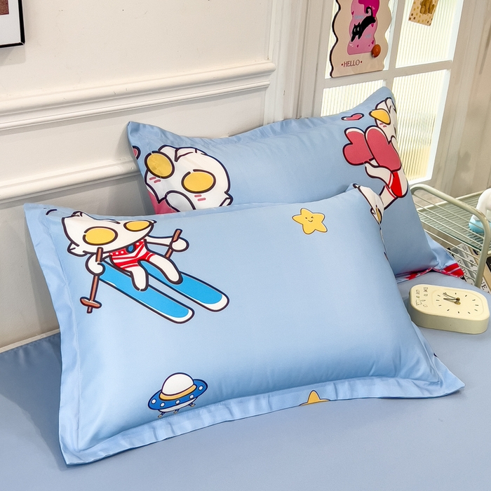 91家纺网 家纺一手货源 找家纺 云恋家纺 2026新款正版授权卡通冰丝夏凉被夏被空调被四件套 夏被-奥特曼科学家