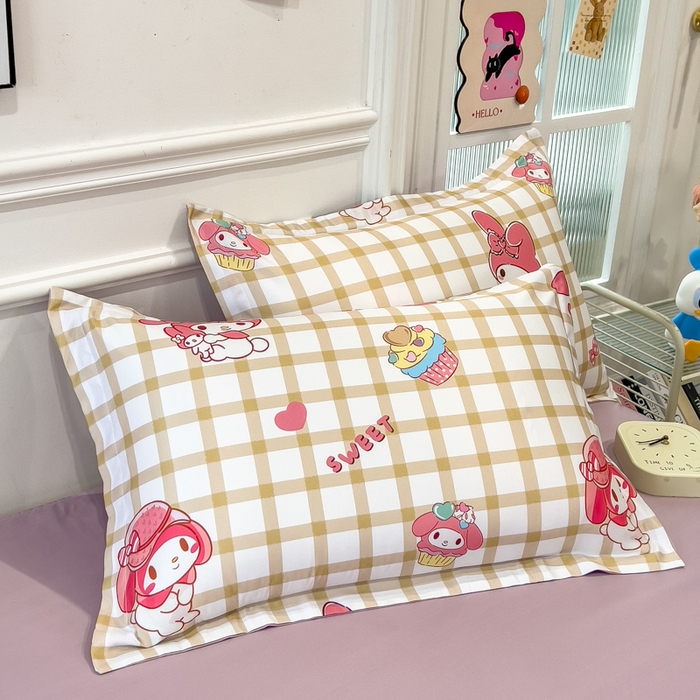 91家纺网 家纺一手货源 找家纺 云恋家纺 2026新款正版授权卡通冰丝夏凉被夏被空调被四件套 夏被-格格美乐蒂