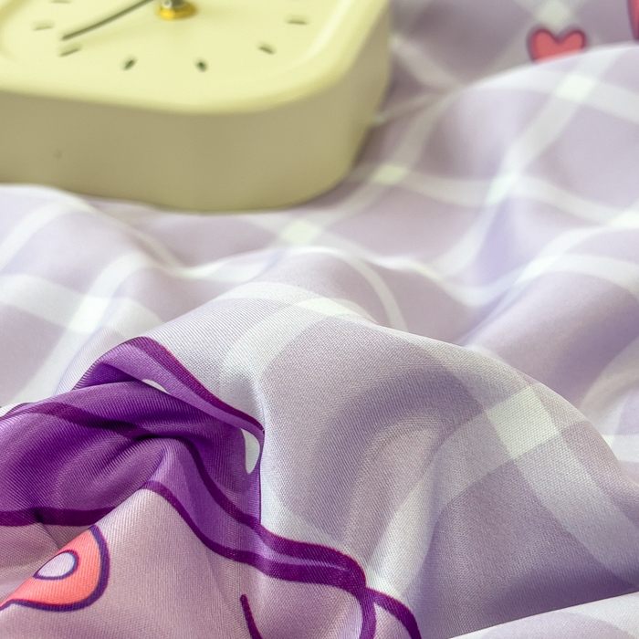 91家纺网 家纺一手货源 找家纺 云恋家纺 2026新款正版授权卡通冰丝夏凉被夏被空调被四件套 夏被-格格库洛米