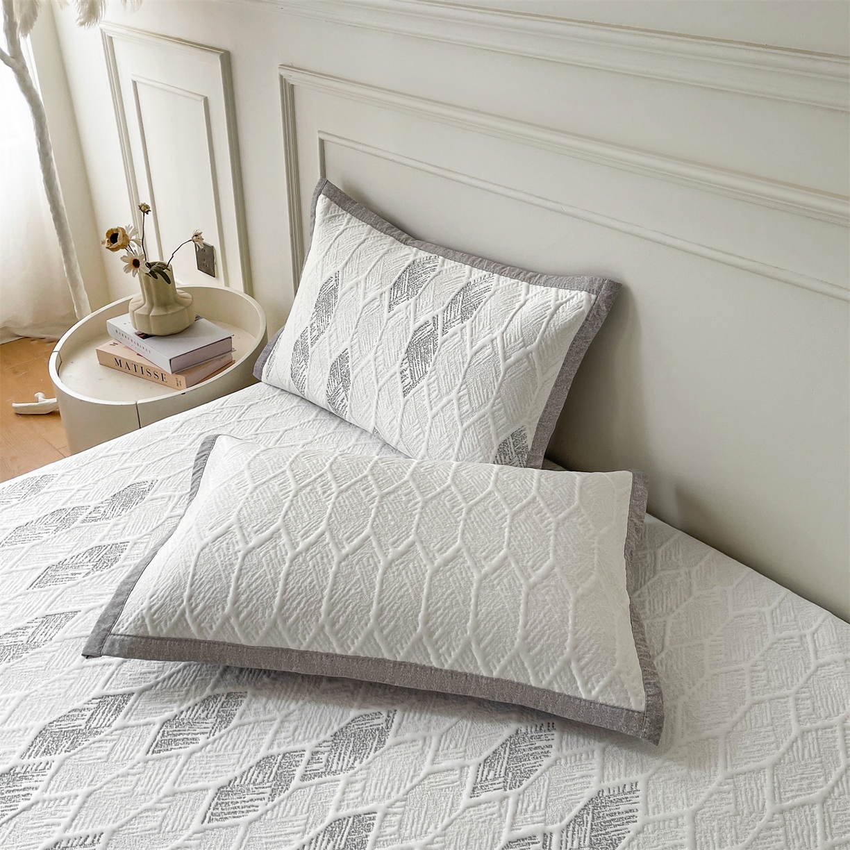 91家纺网 家纺一手货源 找家纺 （总）耐思家纺 2026新款高端三明治硅胶复合PE乙纶提花冰豆豆凉席空调席韩版NIS系列（提供买家秀）床席款