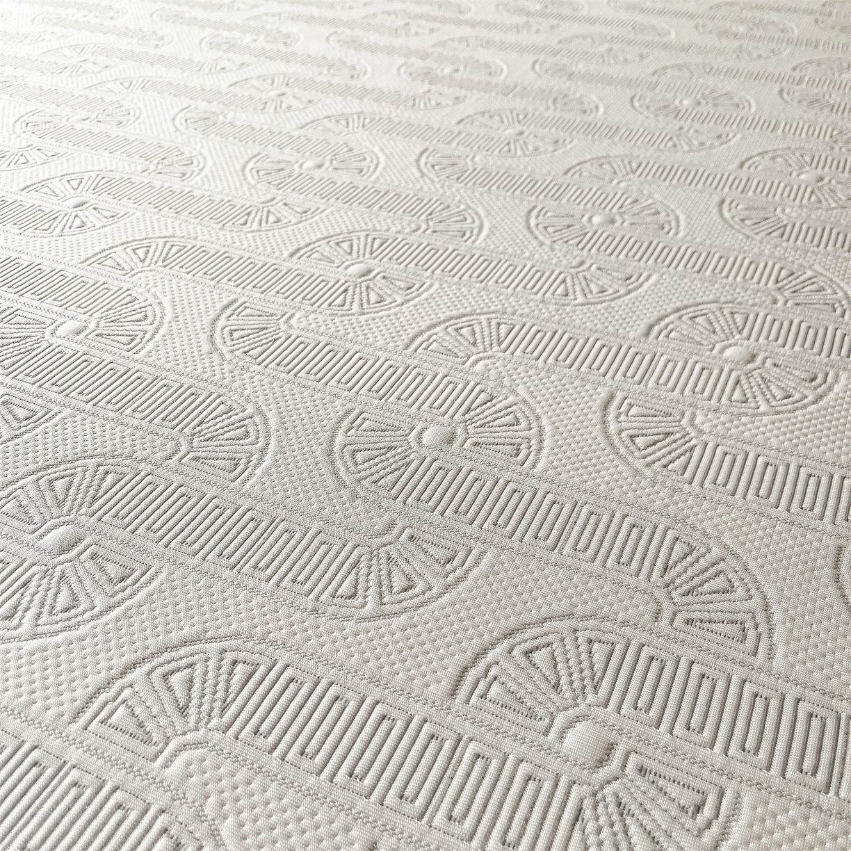 91家纺网 家纺一手货源 找家纺 耐思家纺 2026新款高端三明治硅胶复合PE乙纶提花冰豆豆凉席空调席韩版NIS系列（提供买家秀）床席款 韩INS-云间环