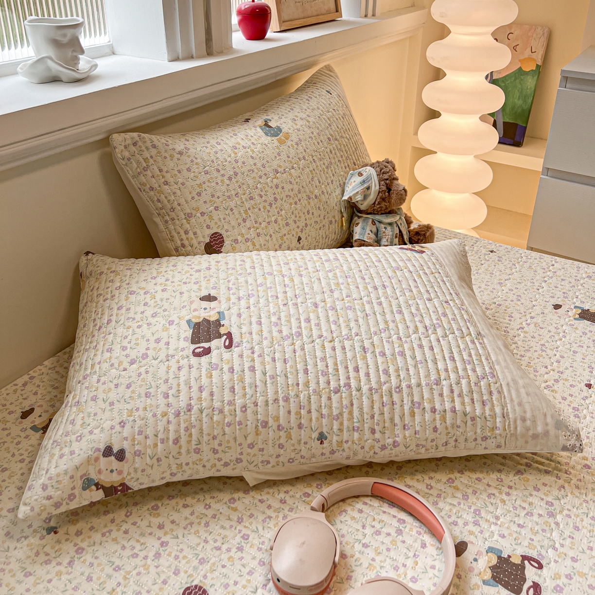 91家纺网 家纺一手货源 找家纺 舒居家纺 2026春夏新款花边款全棉印花单床盖 床盖单件（第一批） 碎花学院