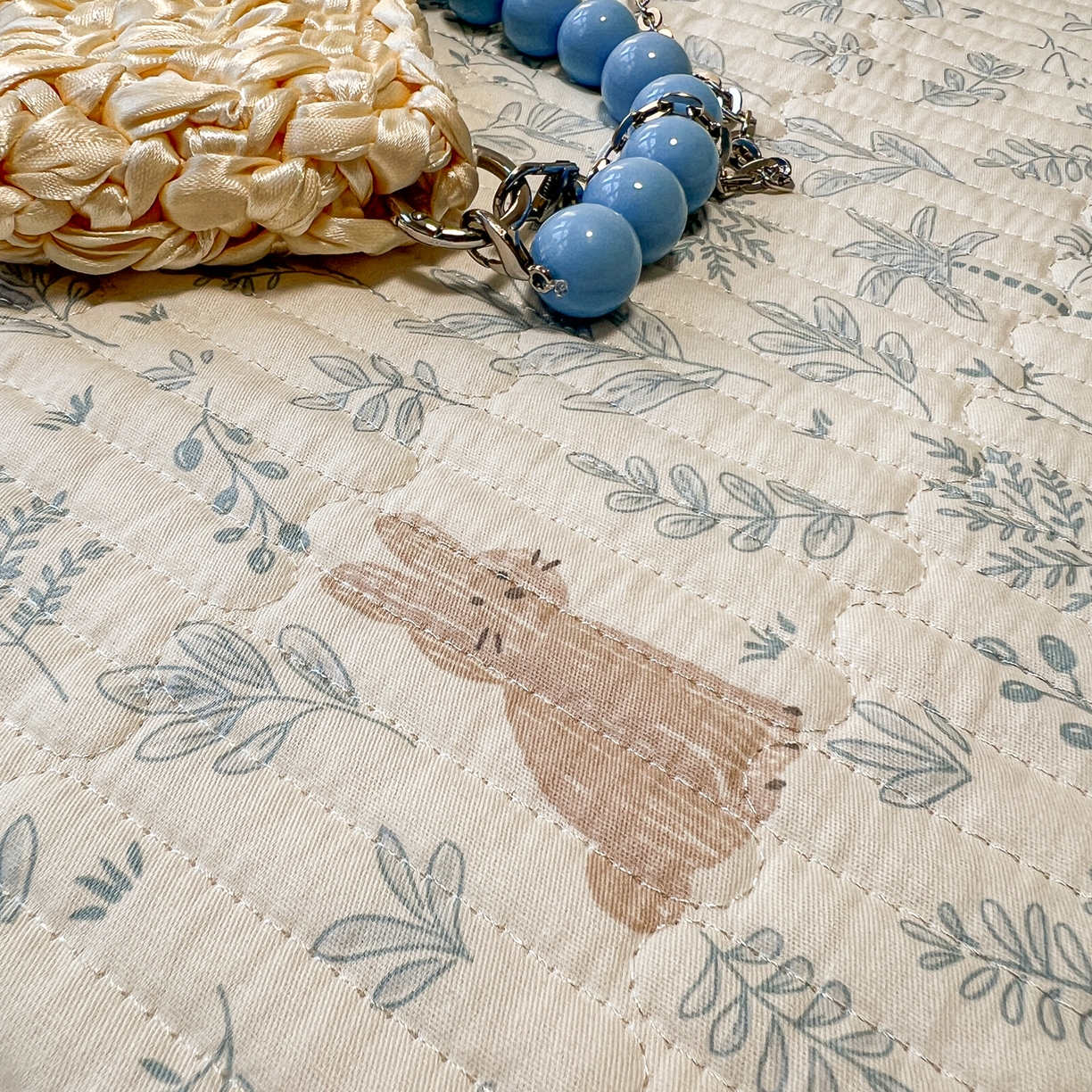 91家纺网 家纺一手货源 找家纺 舒居家纺 2026春夏新款花边款全棉印花单床盖 床盖单件（第一批） 森林小镇