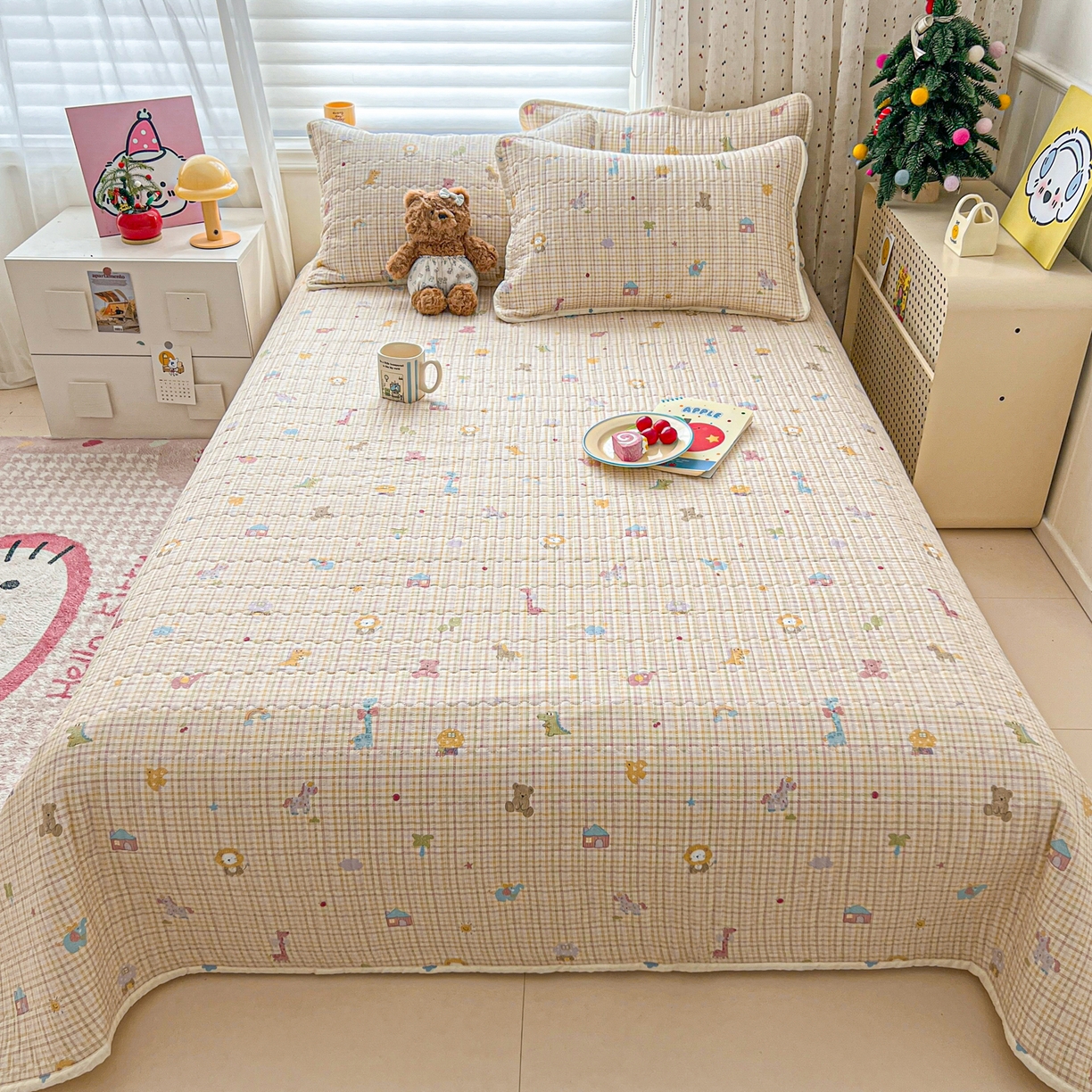 91家纺网 家纺一手货源 找家纺 （总）舒居家纺 2026春夏新款双面全棉单床盖 床盖单件