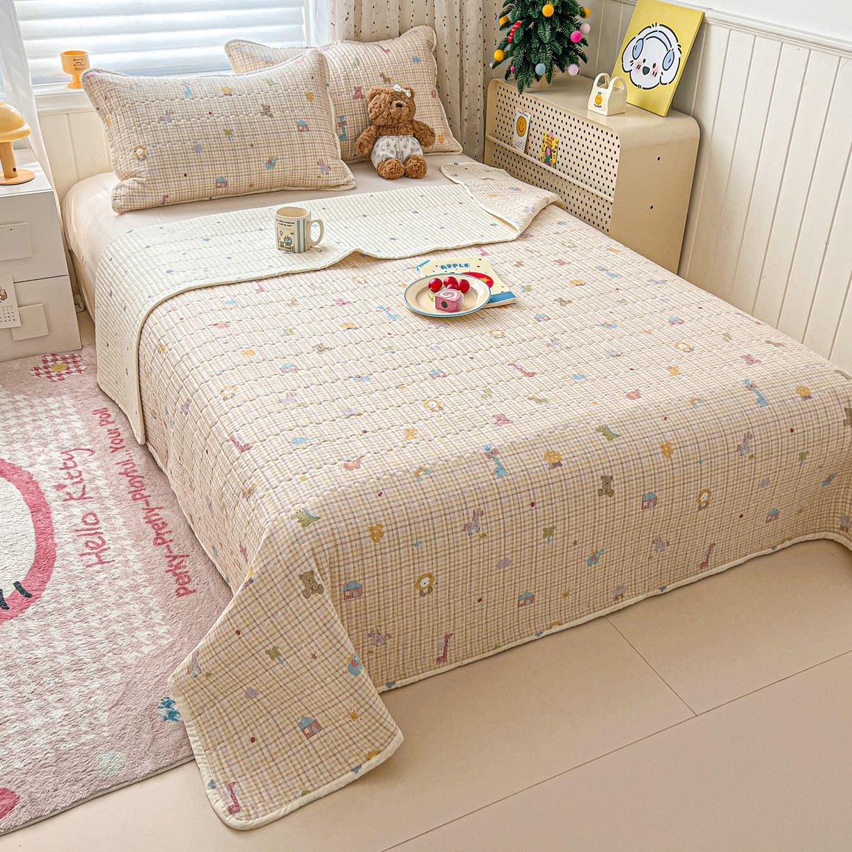 91家纺网 家纺一手货源 找家纺 （总）舒居家纺 2026春夏新款双面全棉单床盖 床盖单件