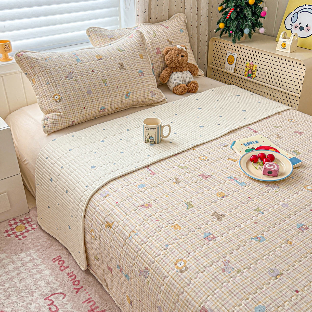 91家纺网 家纺一手货源 找家纺 （总）舒居家纺 2026春夏新款双面全棉单床盖 床盖单件