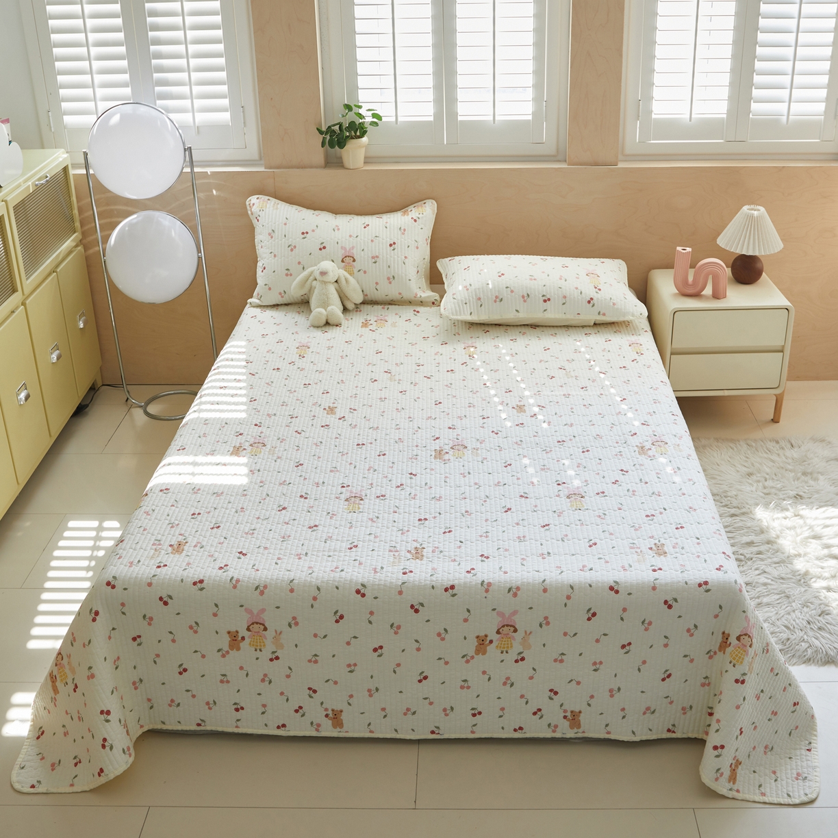 91家纺网 家纺一手货源 找家纺 （总）舒居家纺 2026春夏新款双面全棉单床盖 床盖单件