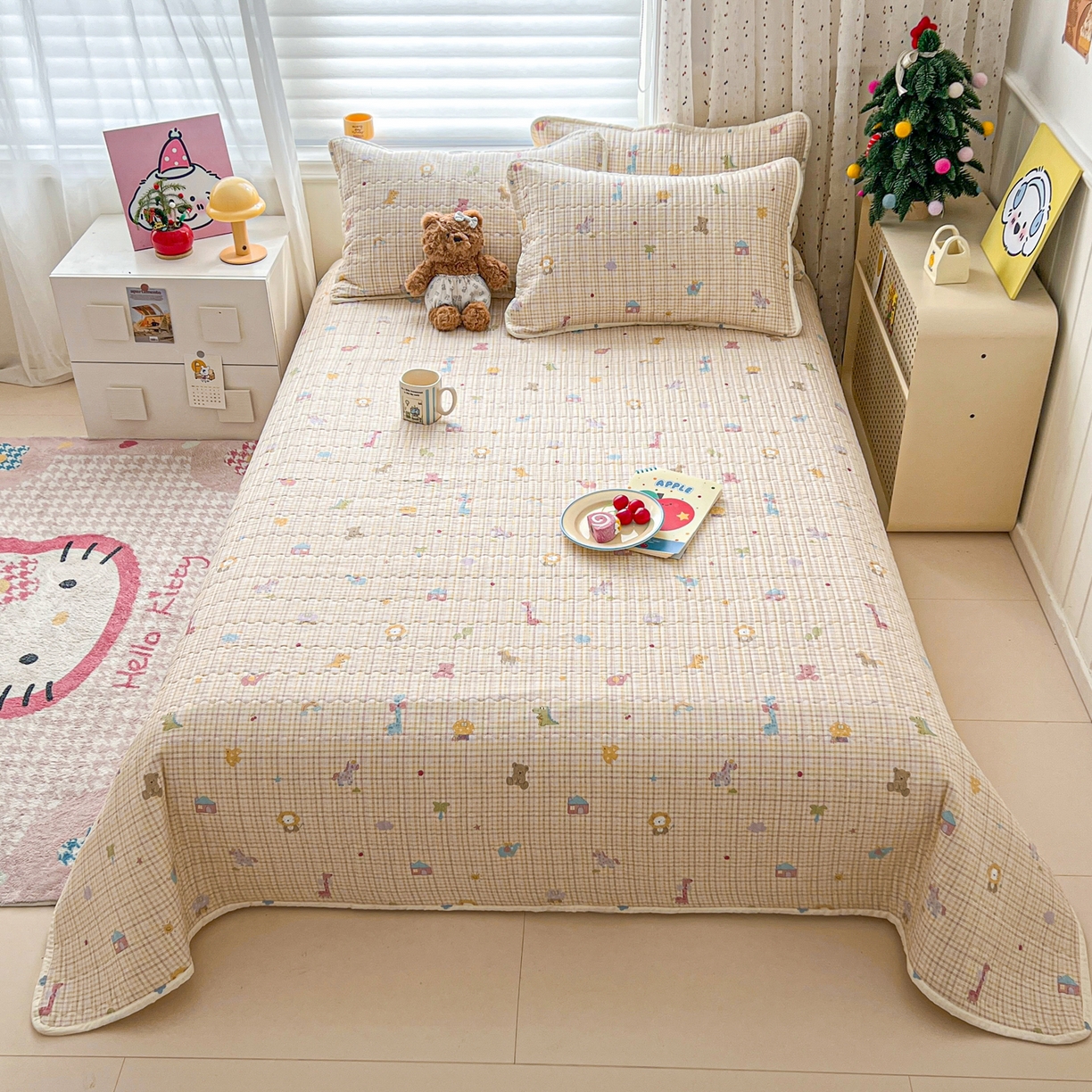 91家纺网 家纺一手货源 找家纺 （总）舒居家纺 2026春夏新款双面全棉单床盖 床盖单件