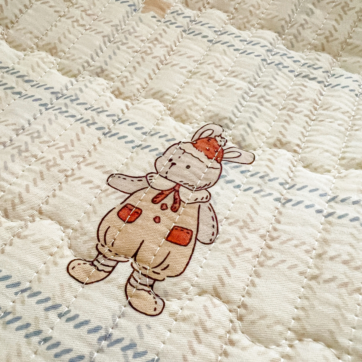 91家纺网 家纺一手货源 找家纺 舒居家纺 2026春夏新款双面全棉单床盖 床盖单件 兔兔宝贝