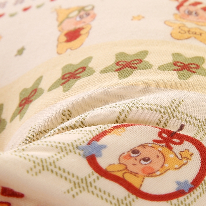 91家纺网 家纺一手货源 找家纺 蔻眠 全棉印花双层纱长抱枕夹腿抱枕长枕芯儿童学生成人枕头 红苹果星星