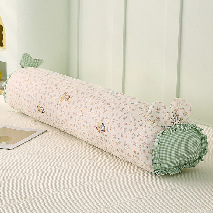 91家纺网 家纺一手货源 找家纺 蔻眠 全棉印花双层纱长抱枕夹腿抱枕长枕芯儿童学生成人枕头 白雪公主