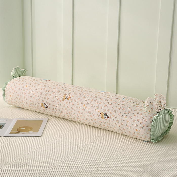 91家纺网 家纺一手货源 找家纺 蔻眠 全棉印花双层纱长抱枕夹腿抱枕长枕芯儿童学生成人枕头 白雪公主