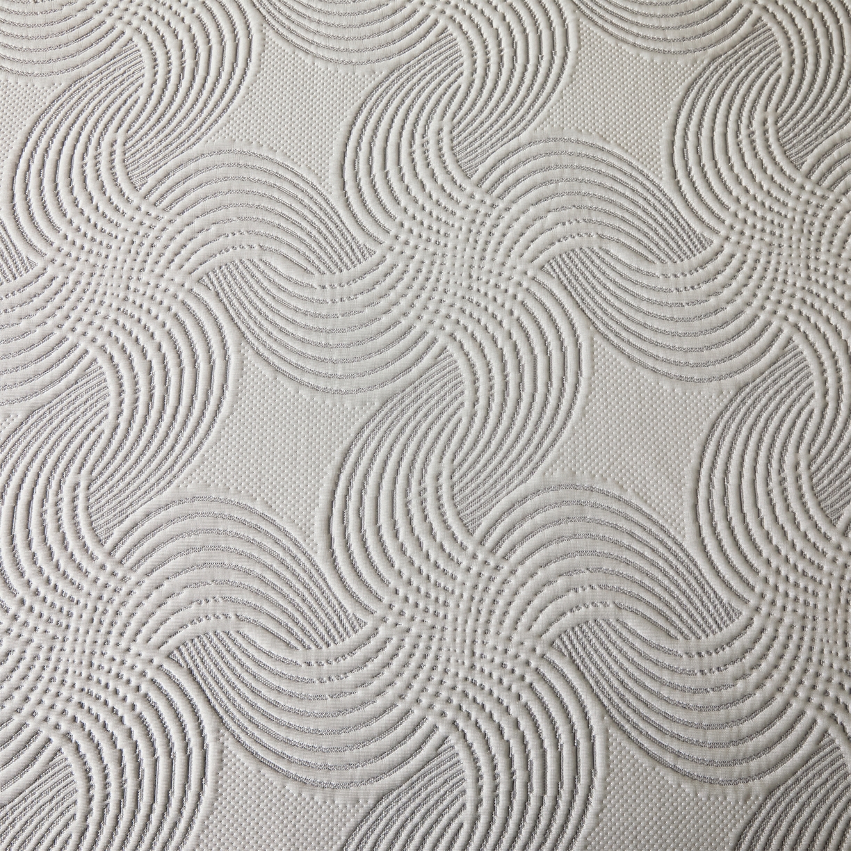 91家纺网 家纺一手货源 找家纺 耐思家纺 2026新款高端三明治硅胶复合PE乙纶提花冰豆豆凉席空调席韩版NIS系列（提供买家秀）床笠款 韩INS-回川灰