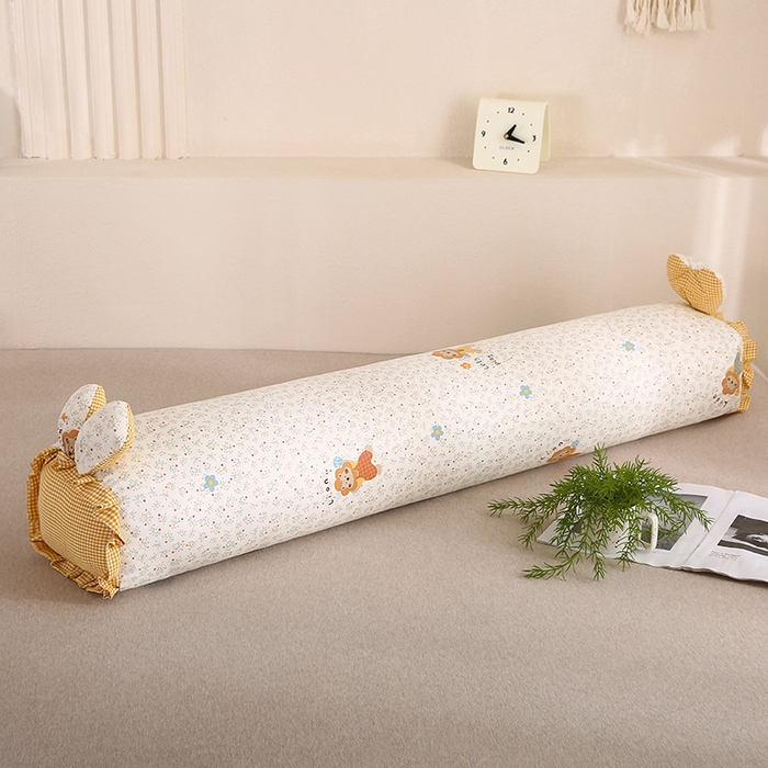 91家纺网 家纺一手货源 找家纺 蔻眠 全棉印花双层纱长抱枕夹腿抱枕长枕芯儿童学生成人枕头 小狮子