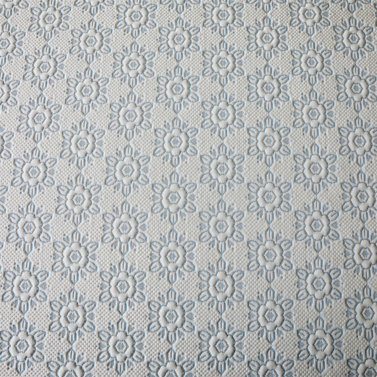 91家纺网 家纺一手货源 找家纺 耐思家纺 2026新款高端三明治硅胶复合PE乙纶提花冰豆豆凉席空调席韩版NIS系列（提供买家秀）床笠款 韩INS-璇花蓝