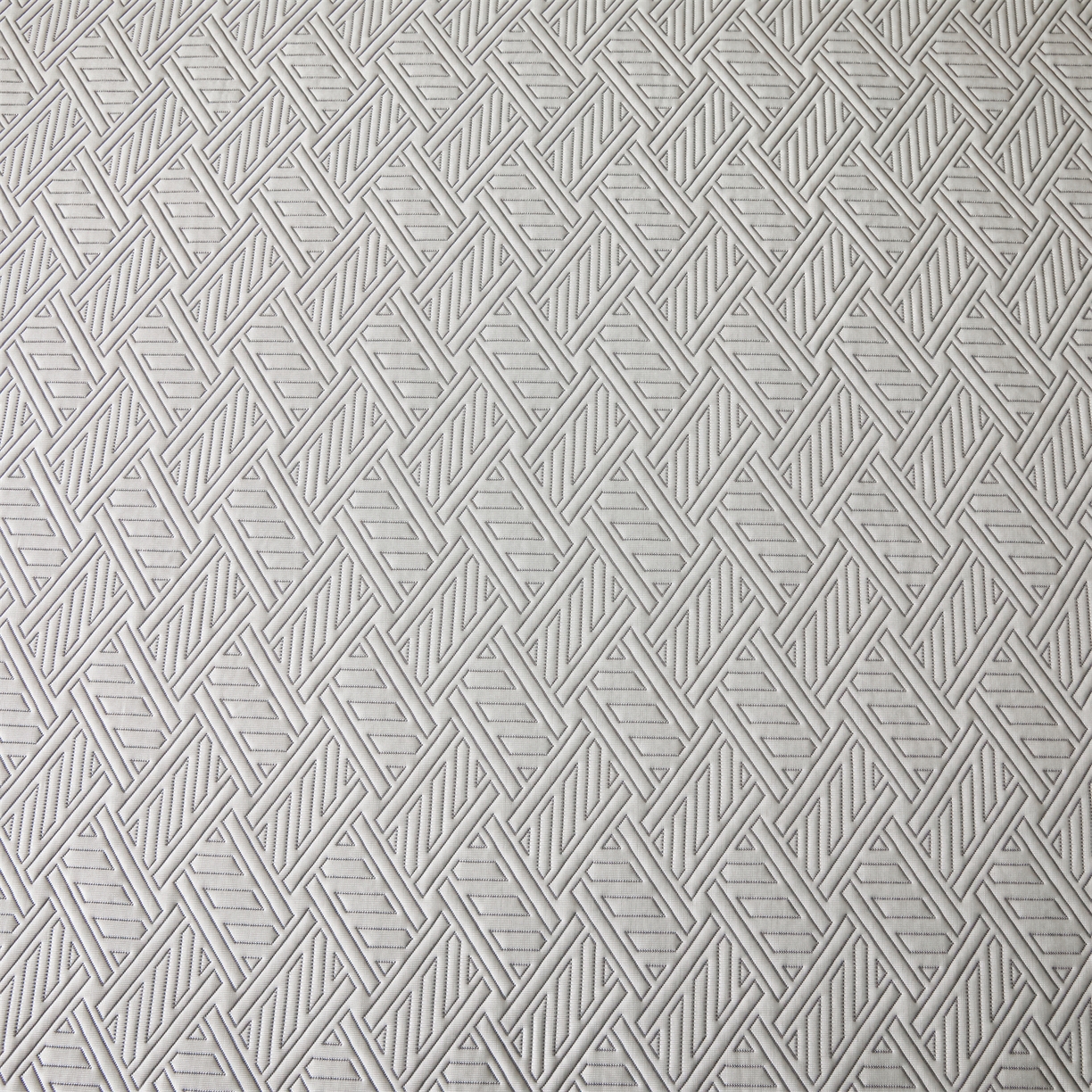 91家纺网 家纺一手货源 找家纺 耐思家纺 2026新款高端三明治硅胶复合PE乙纶提花冰豆豆凉席空调席韩版NIS系列（提供买家秀）床笠款 韩INS-纵横灰