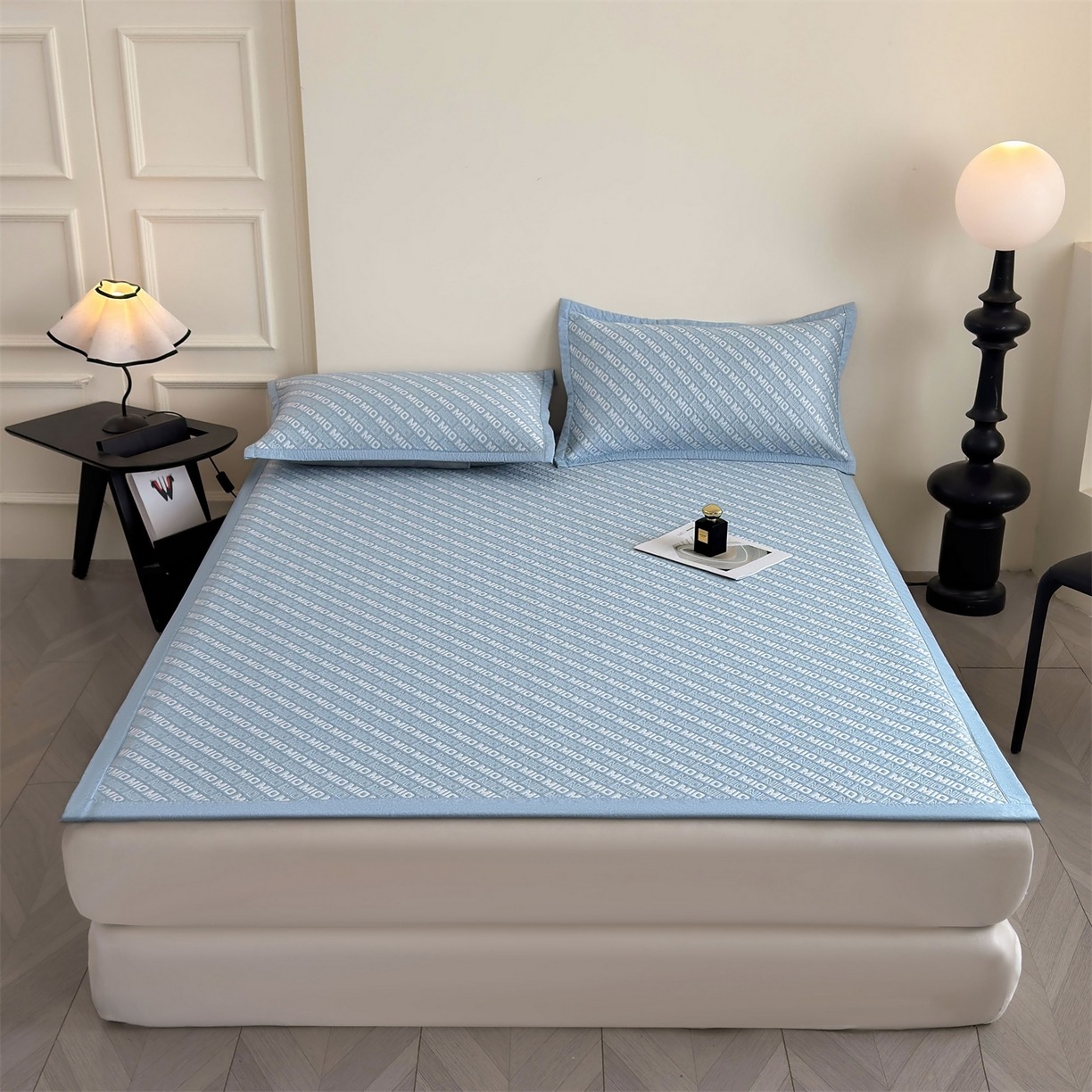 91家纺网 家纺一手货源 找家纺 （总）耐思家纺 2026新款A类高端pe双面乙纶冰豆豆凉席摩登MIO系列（提供买家秀）