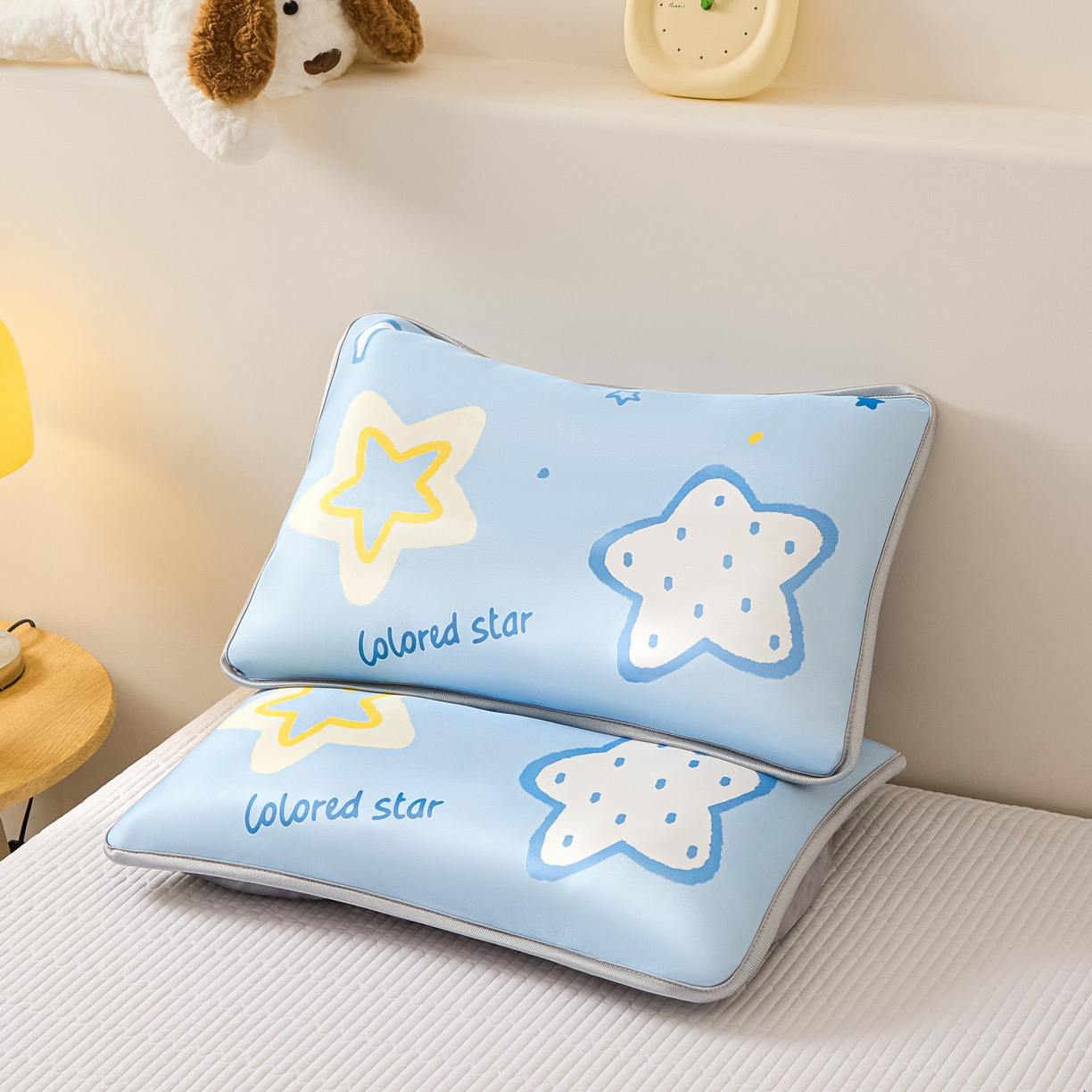 91家纺网 家纺一手货源 找家纺 （总）云恋家纺 2026新款儿童卡通A类冰丝凉席枕套一对装夏季凉感丝可拆枕头儿童学生单人枕芯套