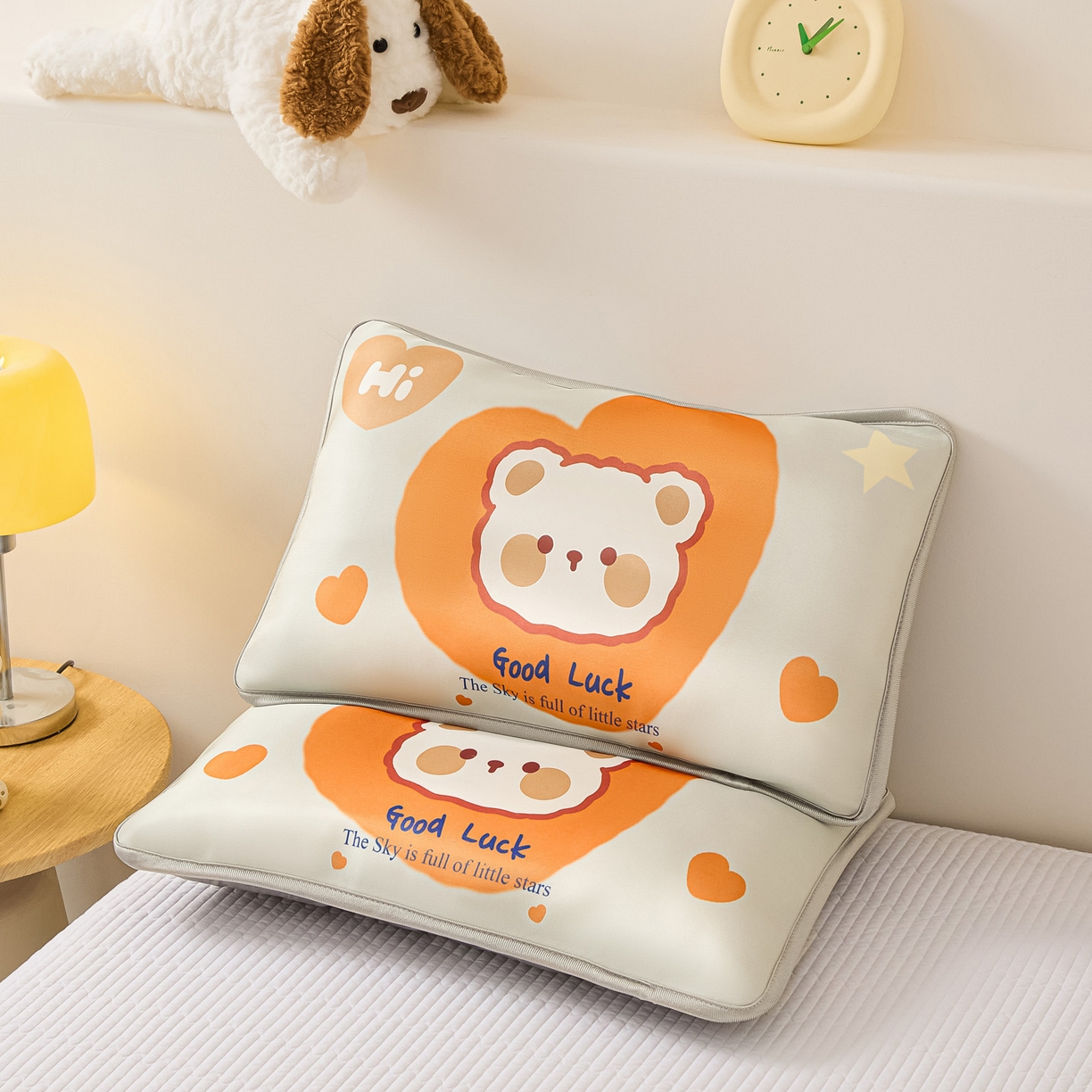 91家纺网 家纺一手货源 找家纺 （总）云恋家纺 2026新款儿童卡通A类冰丝凉席枕套一对装夏季凉感丝可拆枕头儿童学生单人枕芯套