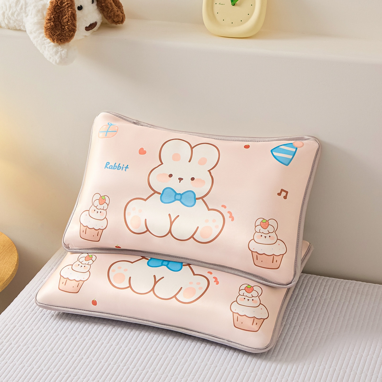 91家纺网 家纺一手货源 找家纺 （总）云恋家纺 2026新款儿童卡通A类冰丝凉席枕套一对装夏季凉感丝可拆枕头儿童学生单人枕芯套