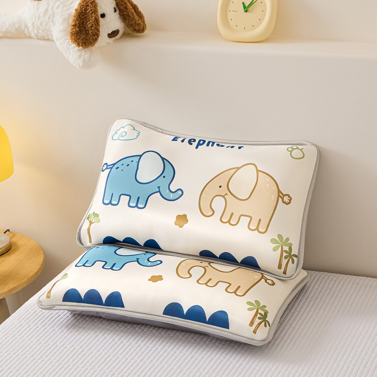 91家纺网 家纺一手货源 找家纺 （总）云恋家纺 2026新款儿童卡通A类冰丝凉席枕套一对装夏季凉感丝可拆枕头儿童学生单人枕芯套