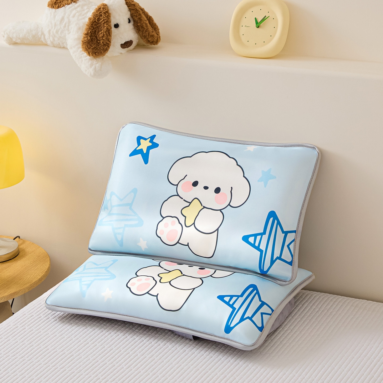 91家纺网 家纺一手货源 找家纺 （总）云恋家纺 2026新款儿童卡通A类冰丝凉席枕套一对装夏季凉感丝可拆枕头儿童学生单人枕芯套