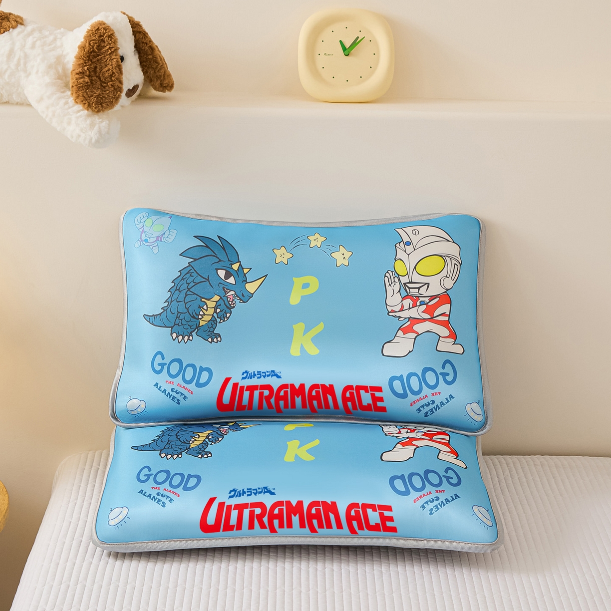 91家纺网 家纺一手货源 找家纺 云恋家纺 2026新款儿童卡通A类冰丝凉席枕套一对装夏季凉感丝可拆枕头儿童学生单人枕芯套 PK奥特曼