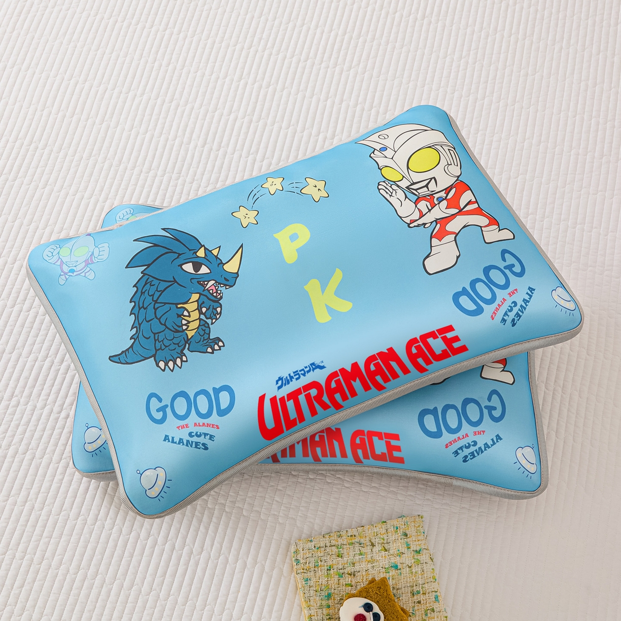 91家纺网 家纺一手货源 找家纺 云恋家纺 2026新款儿童卡通A类冰丝凉席枕套一对装夏季凉感丝可拆枕头儿童学生单人枕芯套 PK奥特曼