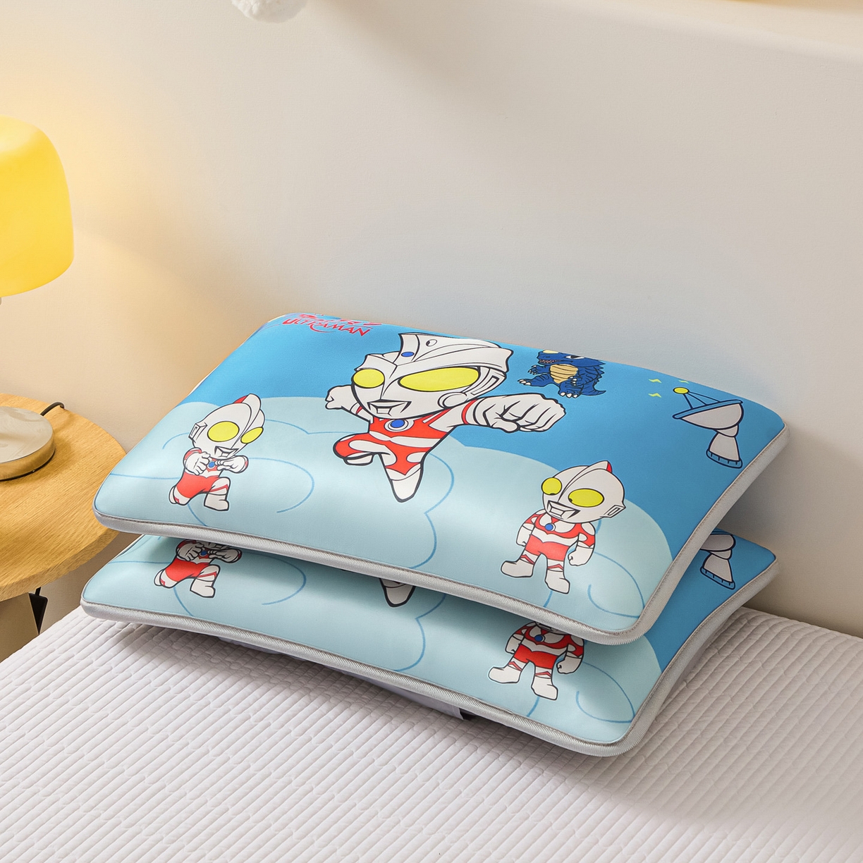 91家纺网 家纺一手货源 找家纺 云恋家纺 2026新款儿童卡通A类冰丝凉席枕套一对装夏季凉感丝可拆枕头儿童学生单人枕芯套 奥趣