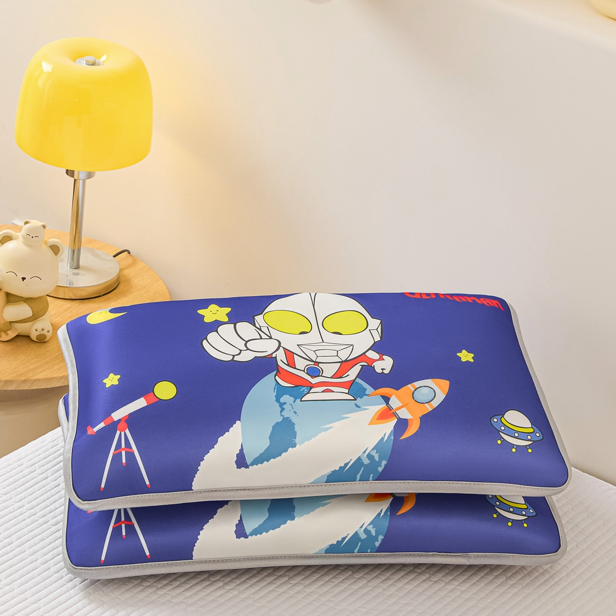 91家纺网 家纺一手货源 找家纺 云恋家纺 2026新款儿童卡通A类冰丝凉席枕套一对装夏季凉感丝可拆枕头儿童学生单人枕芯套 迪梦