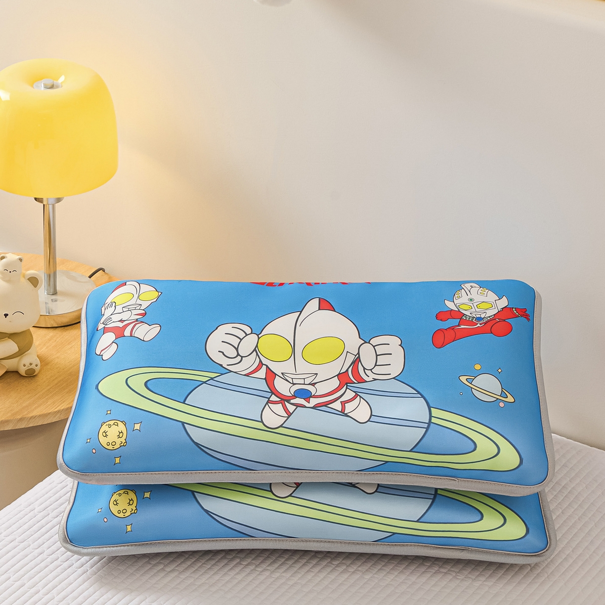 91家纺网 家纺一手货源 找家纺 云恋家纺 2026新款儿童卡通A类冰丝凉席枕套一对装夏季凉感丝可拆枕头儿童学生单人枕芯套 星际之光