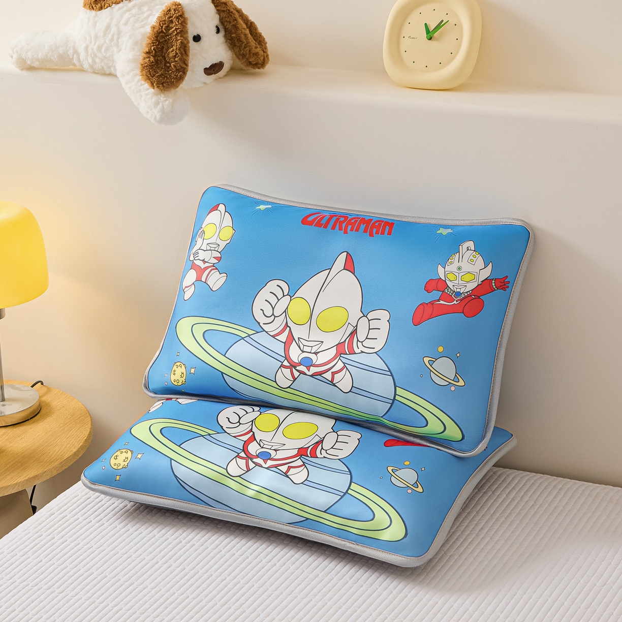 云恋家纺 2026新款儿童卡通A类冰丝凉席枕套一对装夏季凉感丝可拆枕头儿童学生单人枕芯套 星际之光