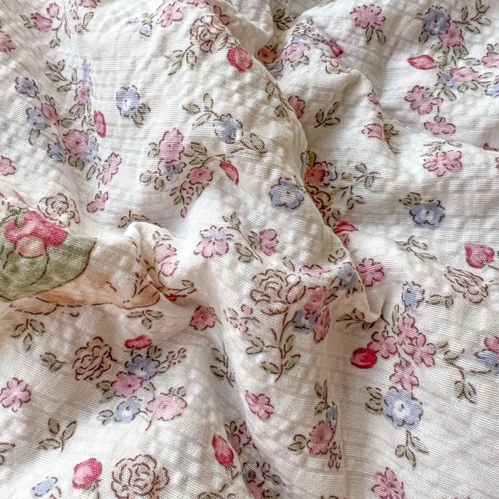 91家纺网 家纺一手货源 找家纺 禾沐 2026新款泡芙纱三角针床盖夏被四件套 紫陌