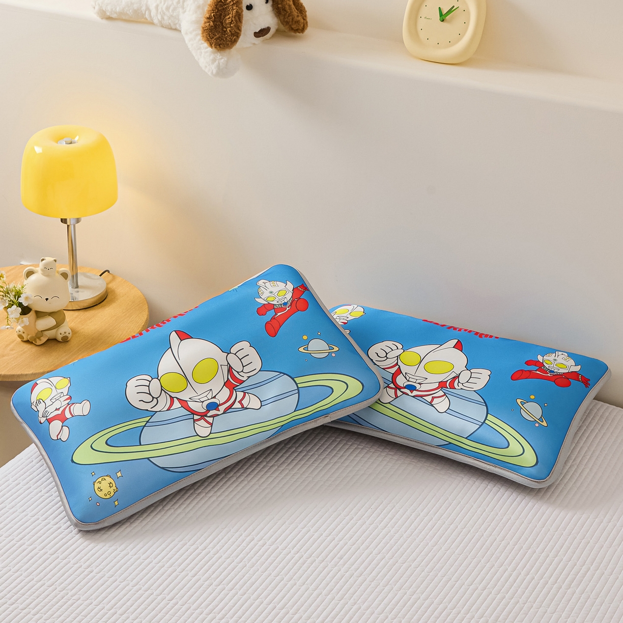 91家纺网 家纺一手货源 找家纺 云恋家纺 2026新款儿童卡通A类冰丝凉席枕套一对装夏季凉感丝可拆枕头儿童学生单人枕芯套 星际之光