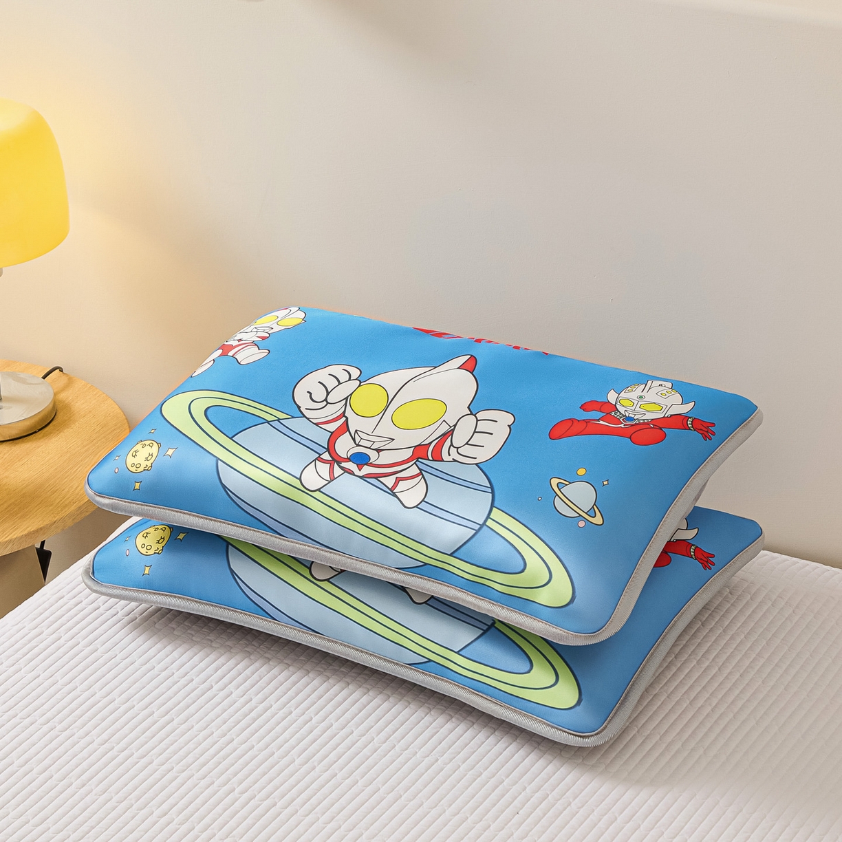 91家纺网 家纺一手货源 找家纺 云恋家纺 2026新款儿童卡通A类冰丝凉席枕套一对装夏季凉感丝可拆枕头儿童学生单人枕芯套 星际之光