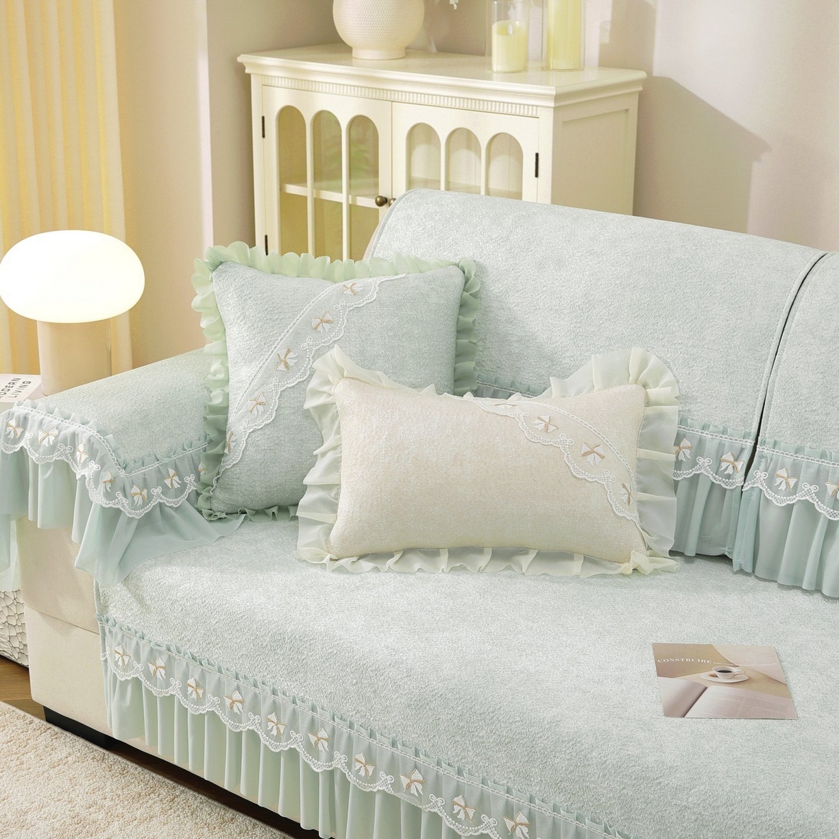 91家纺网 家纺一手货源 找家纺 （总）共鸣沙发垫 2026新款冰豆豆沙发垫素雅系列