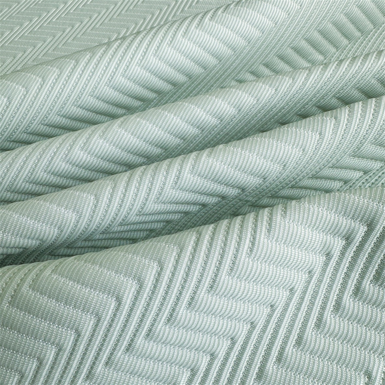 91家纺网 家纺一手货源 找家纺 耐思家纺 2026新款A类高克重三明治复合乙纶提花冰豆豆凉席床笠冰棱斜纹系列（提供买家秀） 冰棱斜纹-绿床笠款