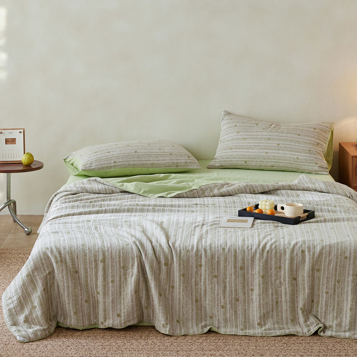 91家纺网 家纺一手货源 找家纺 （总）莱福仕家纺 2026新款波西米亚全棉提花夏被