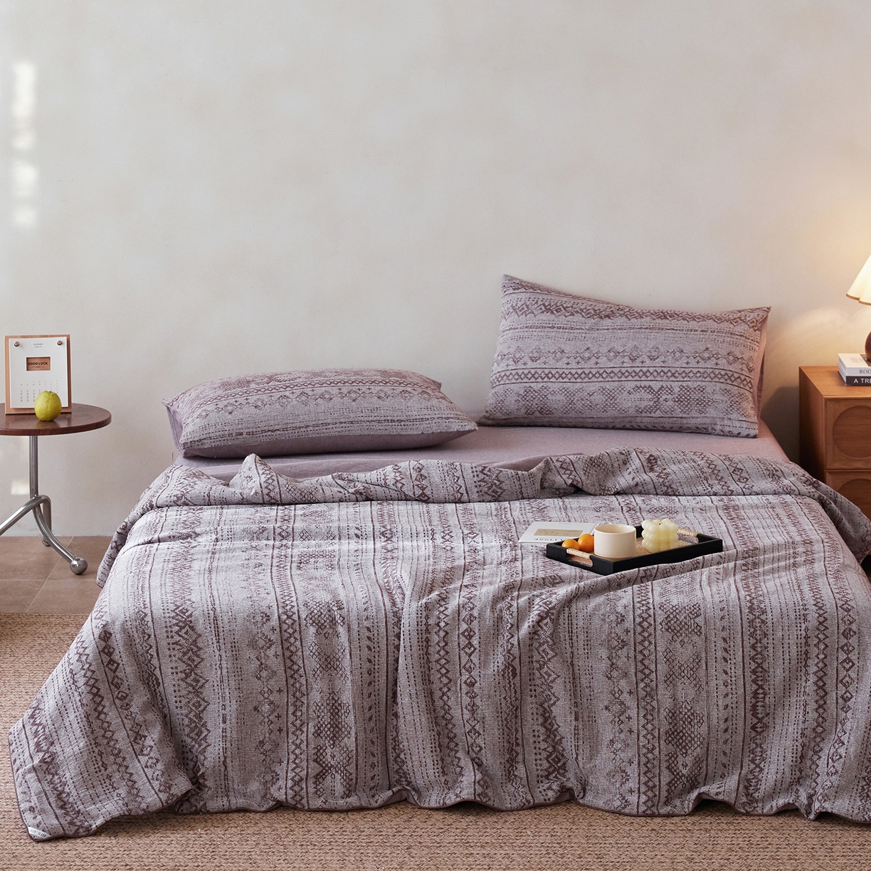 91家纺网 家纺一手货源 找家纺 （总）莱福仕家纺 2026新款波西米亚全棉提花夏被