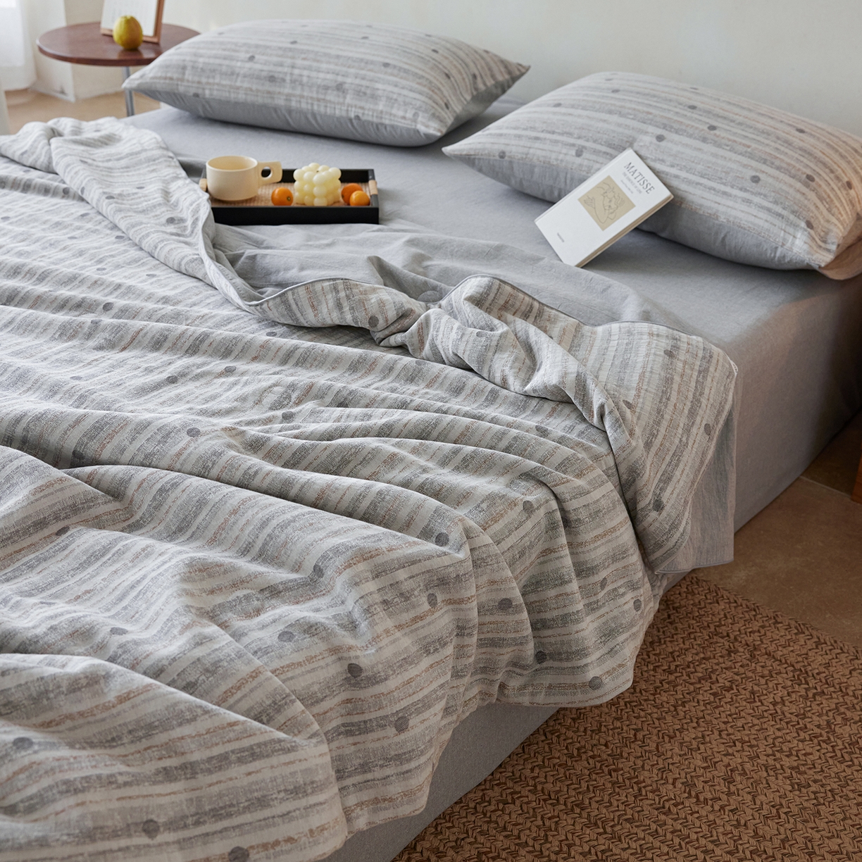 91家纺网 家纺一手货源 找家纺 （总）莱福仕家纺 2026新款波西米亚全棉提花夏被