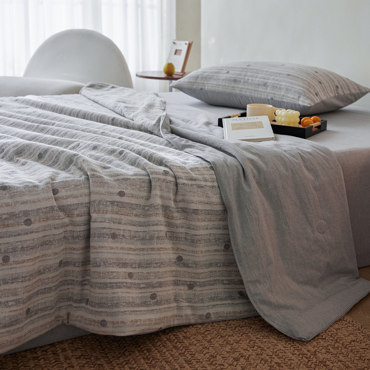 91家纺网 家纺一手货源 找家纺 （总）莱福仕家纺 2026新款波西米亚全棉提花夏被