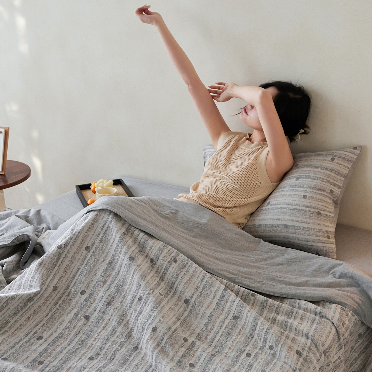 91家纺网 家纺一手货源 找家纺 （总）莱福仕家纺 2026新款波西米亚全棉提花夏被