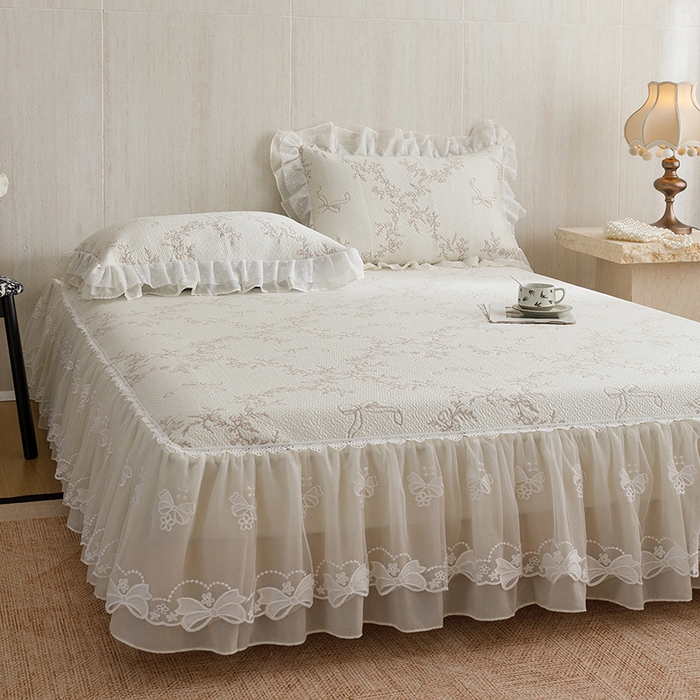 91家纺网 家纺一手货源 找家纺 菊上家纺 2026春夏新款PE凉席甜美香草系列凉席席子 甜美咖