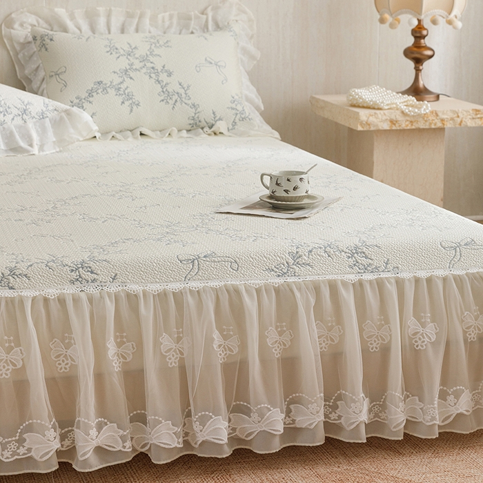 91家纺网 家纺一手货源 找家纺 菊上家纺 2026春夏新款PE凉席甜美香草系列凉席席子 甜美蓝