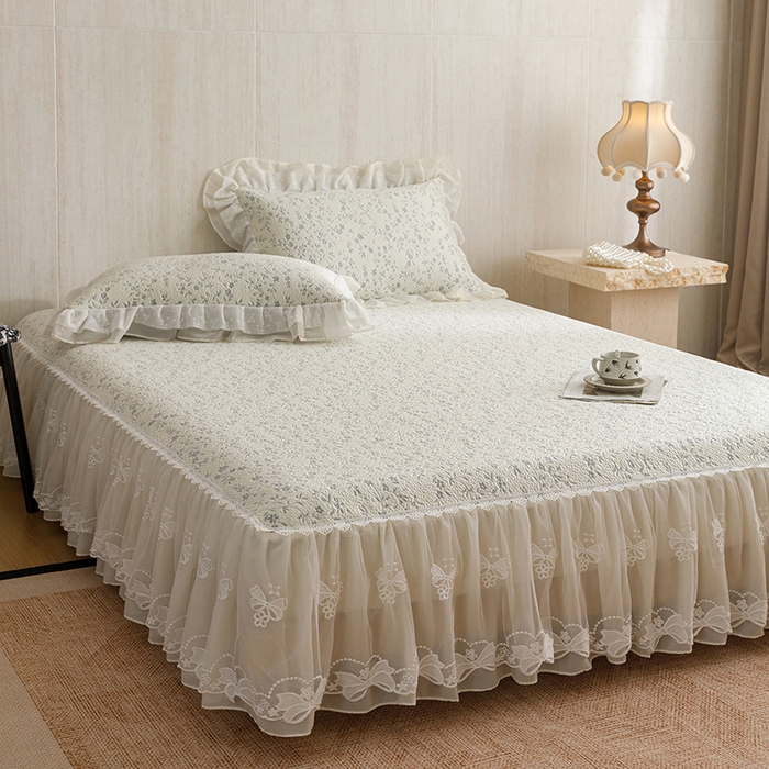 91家纺网 家纺一手货源 找家纺 菊上家纺 2026春夏新款PE凉席甜美香草系列凉席席子 香草蓝