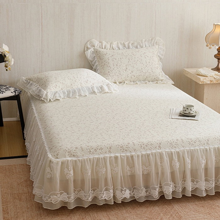 91家纺网 家纺一手货源 找家纺 菊上家纺 2026春夏新款PE凉席甜美香草系列凉席席子 香草咖