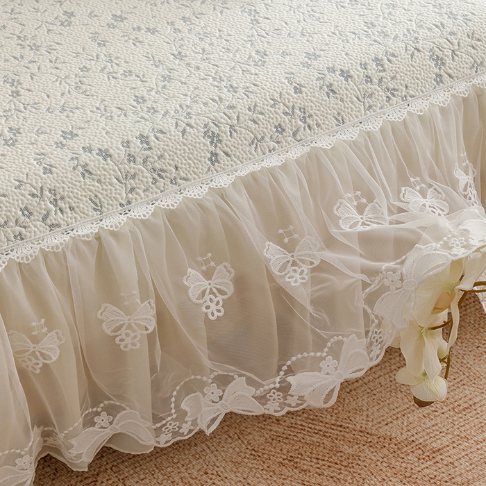 91家纺网 家纺一手货源 找家纺 菊上家纺 2026春夏新款PE凉席甜美香草系列凉席席子 香草蓝