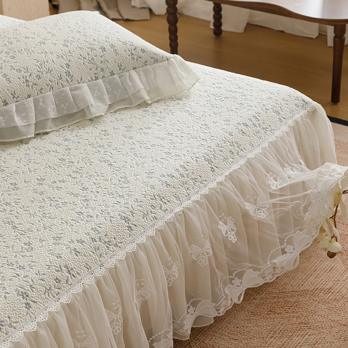 91家纺网 家纺一手货源 找家纺 菊上家纺 2026春夏新款PE凉席甜美香草系列凉席席子 香草蓝