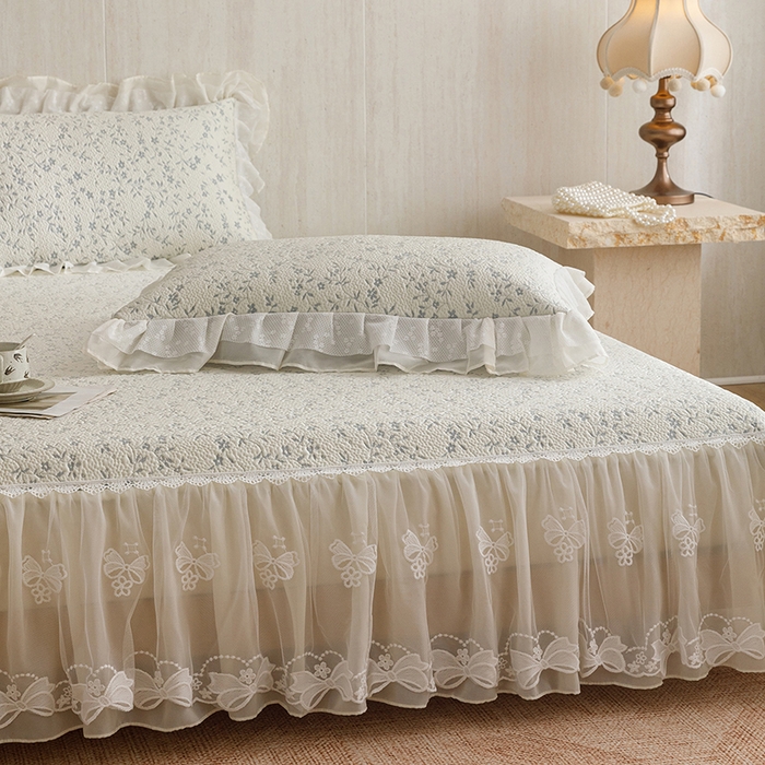 91家纺网 家纺一手货源 找家纺 菊上家纺 2026春夏新款PE凉席甜美香草系列凉席席子 香草蓝